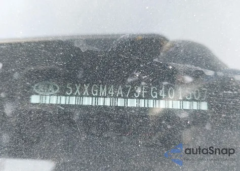 2015 Kia Optima Lx из США, поврежденный, VIN 5XXGM4A73FG401507